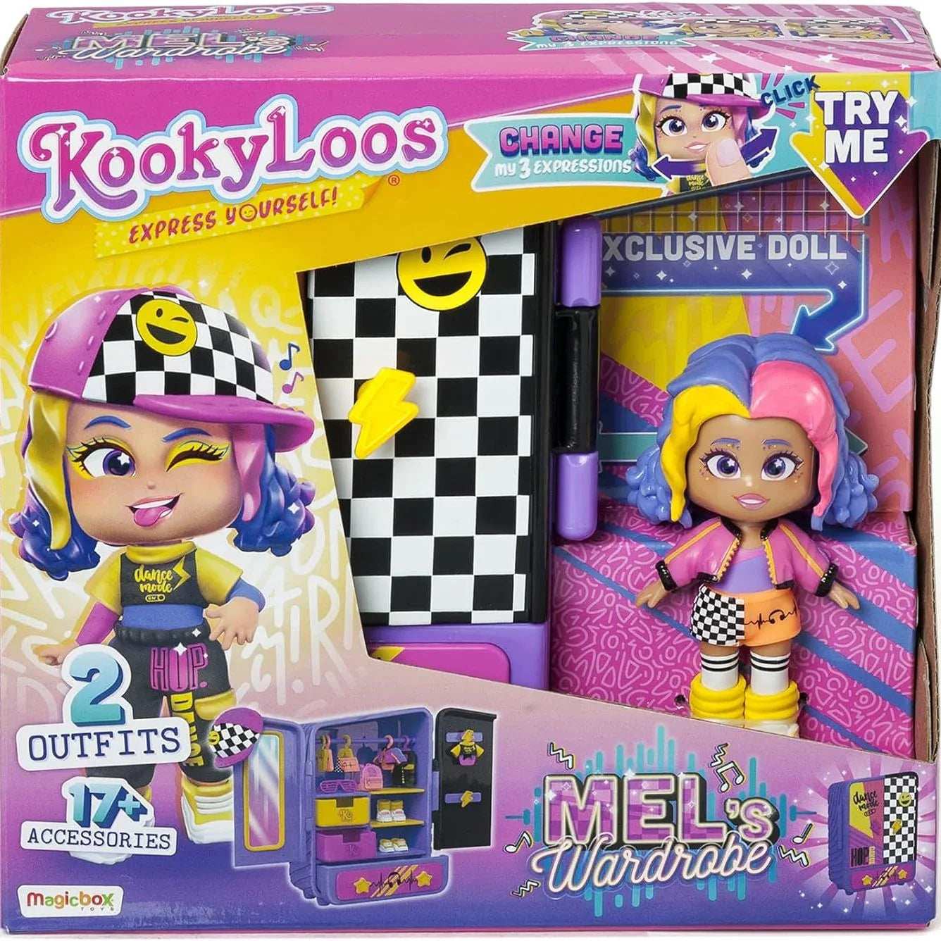 KookyLoos Mel’s Wardrobe Playset – Fashion Doll Accessories for Kids in Kuwait